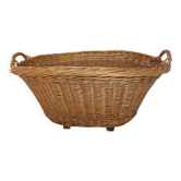 Corbeille à linge en osier