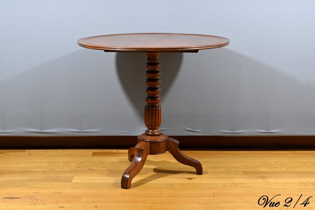Mahogany System Pedestal Table, Louis Philippe Period – Mid-19th Century