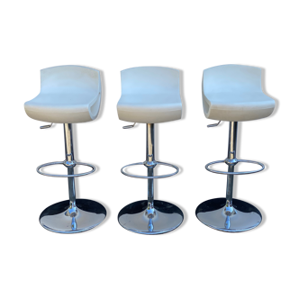 Trio de tabourets de bar italiens « Caio » par Erik Bjornsen