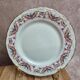 Set of 4 dessert plates French porcelain Digoin romantic floral gold decoration