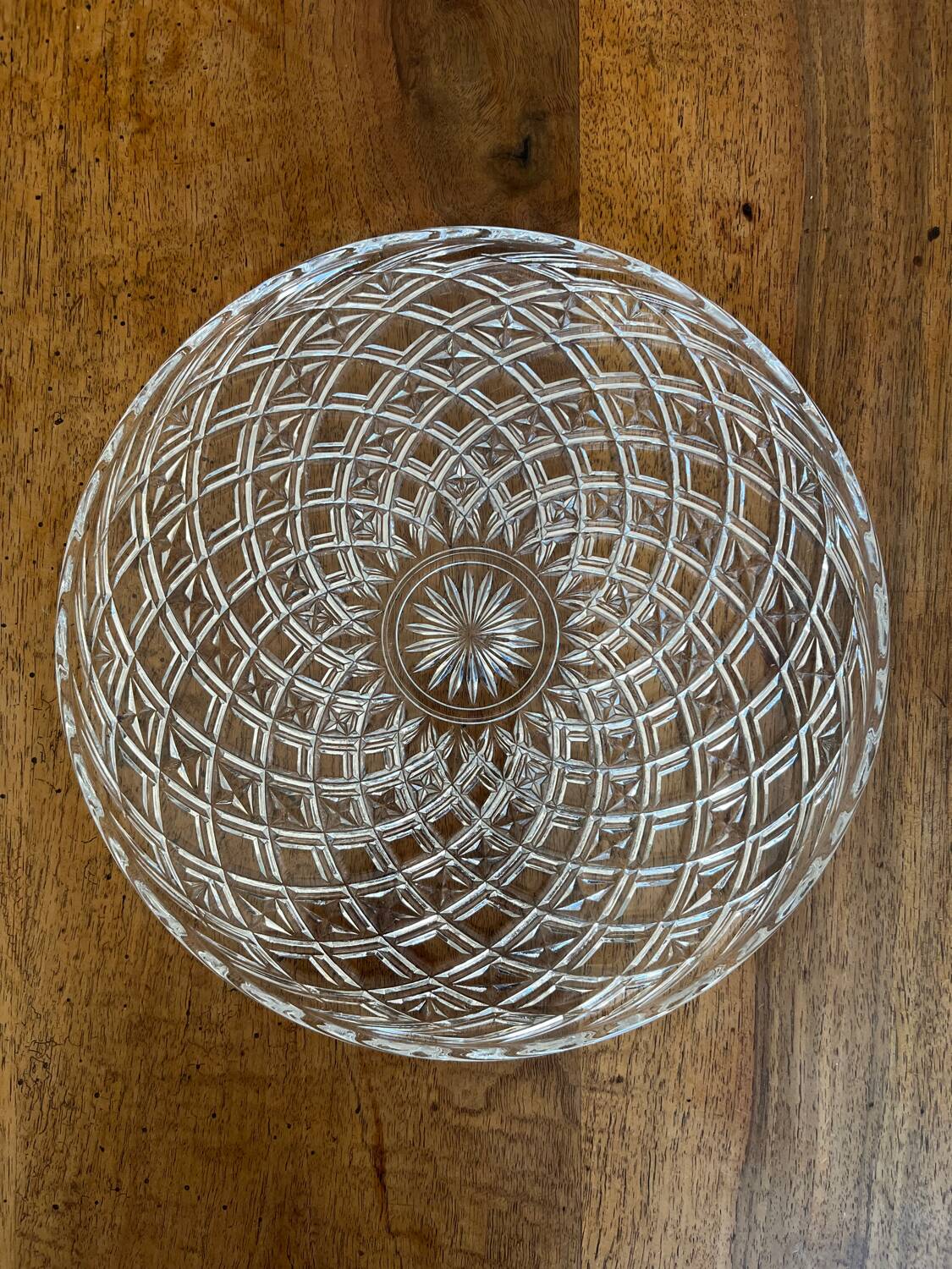 Large pressed glass plate