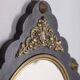Miroir mural en bois et bronze, Italie