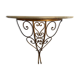 Mid-century floating wall console in wrought iron, 1950, Italy