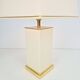 Vintage Brass and Cream Table Lamp from Maison Charles, 1970s
