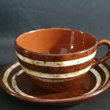 "Mary" Sarreguemines trio of cups