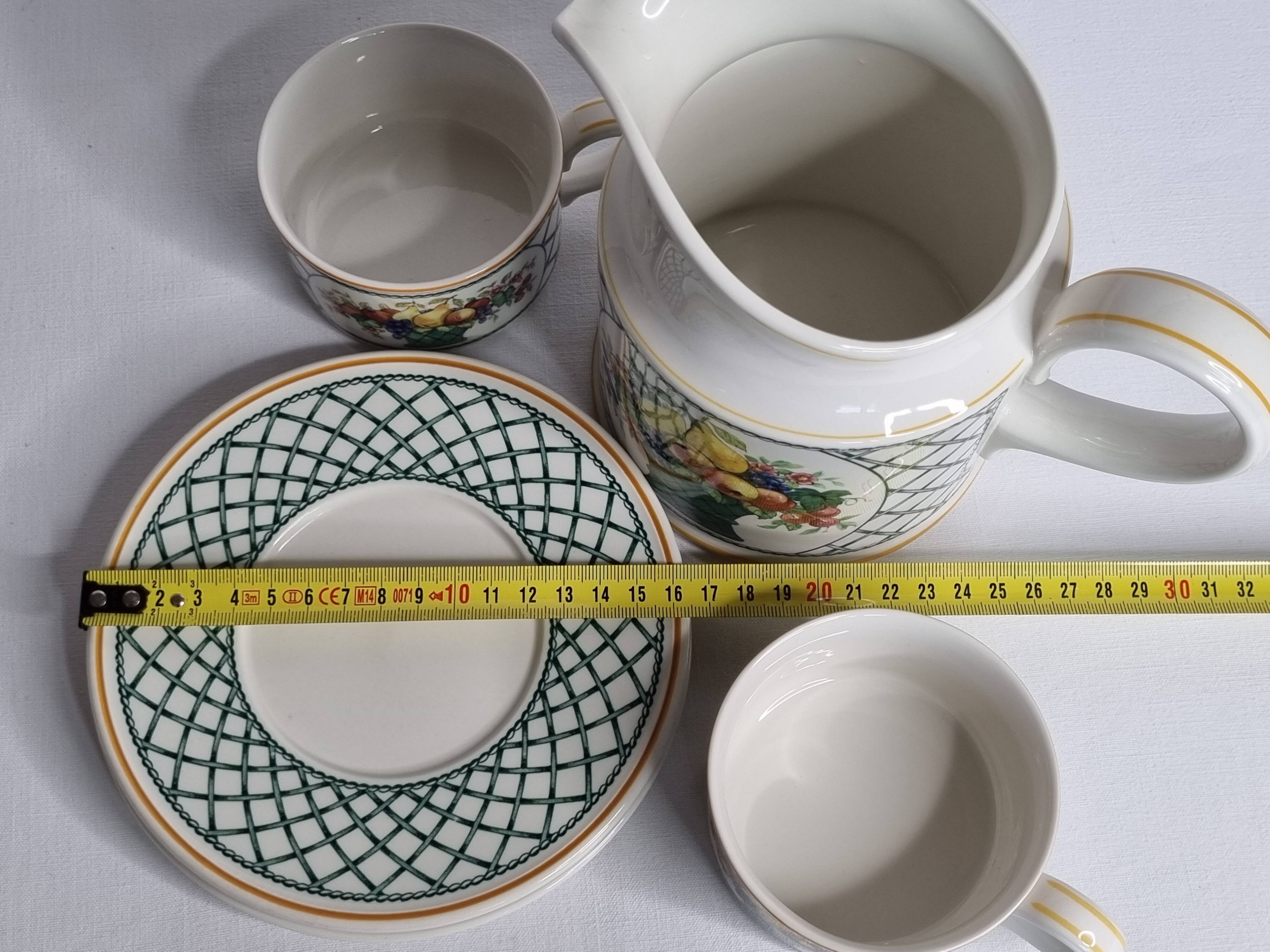 Vintage drink service, "Basket" model by Villeroy & Boch