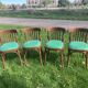 4 chairs bistro skaï vert