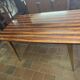 Table en ébène de Macassar laquée vers 1950