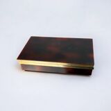 Faux tortoise shell Dior vanity box, Italy, 1970s