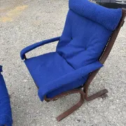 Pair of Siesta armchairs by Ingmar Relling, vintage Scandinavian design.