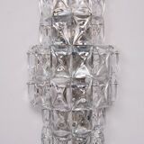 Grandes appliques murales en cristal Kinkeldy des années 1970, Allemagne.