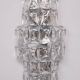 Large Kinkeldy Chrystal Glass wall lamps 1970s Germany