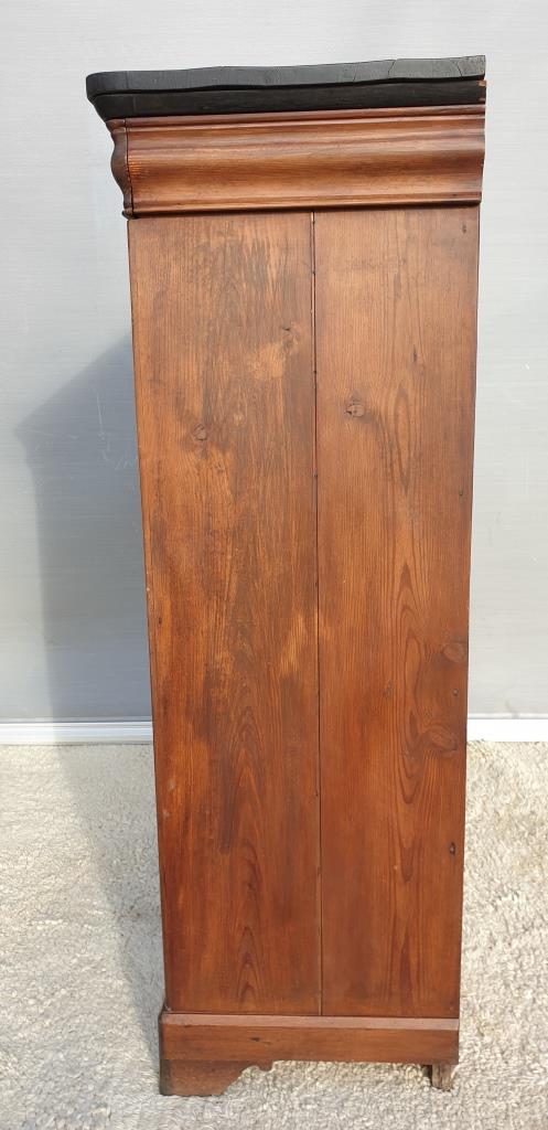 High chest of drawers furniture XIXth with niche