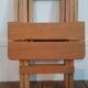 Folding stool made of solid wood