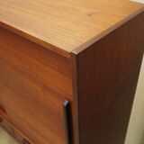 Buffet haut en teck, design danois, années 1960, fabricant : PMJ Viby J
