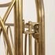 Vintage children's bed from the 1950s in brass, Italy.