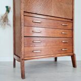Secrétaire scandinave - bureau commode vitrine