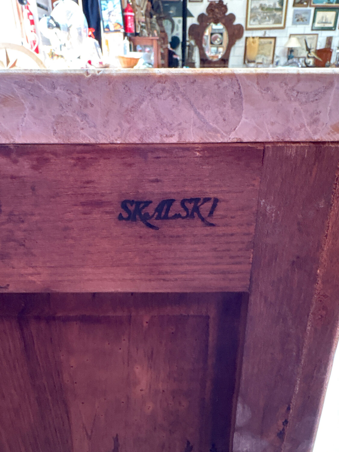 Chest of drawers with 5 drawers in louis xv style stamped skalski