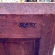 Chiffonier with 5 drawers in Louis XV style, stamped Skalski.