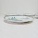 Set of 4 flat plates, iron earth, Société Amandinoise, Margot