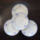 4 vintage Céranord Saint Amand soup plates — White earthenware with floral decor