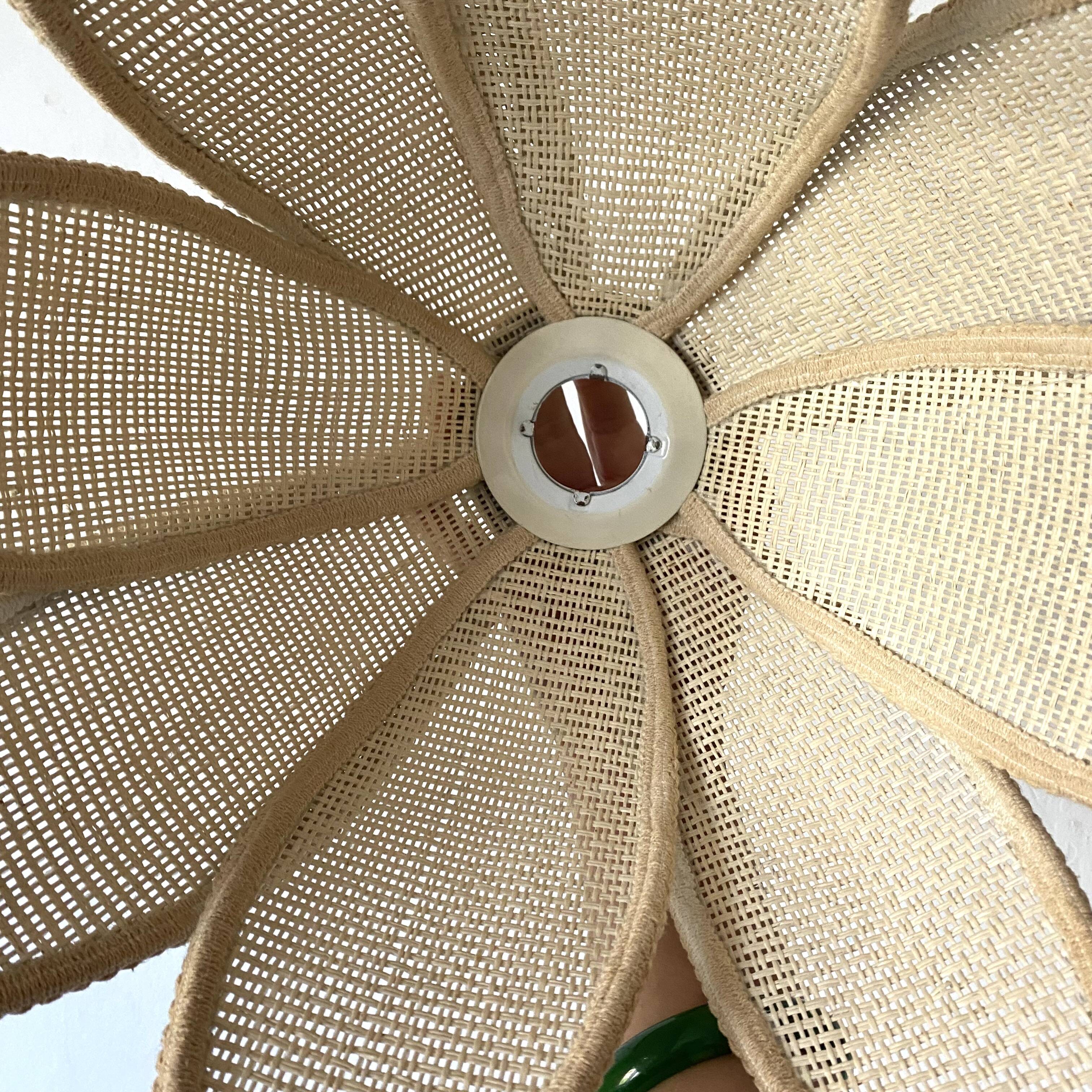 Abat jour vintage à suspendre pétales de fleur
