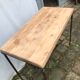Table serves steel and beech office