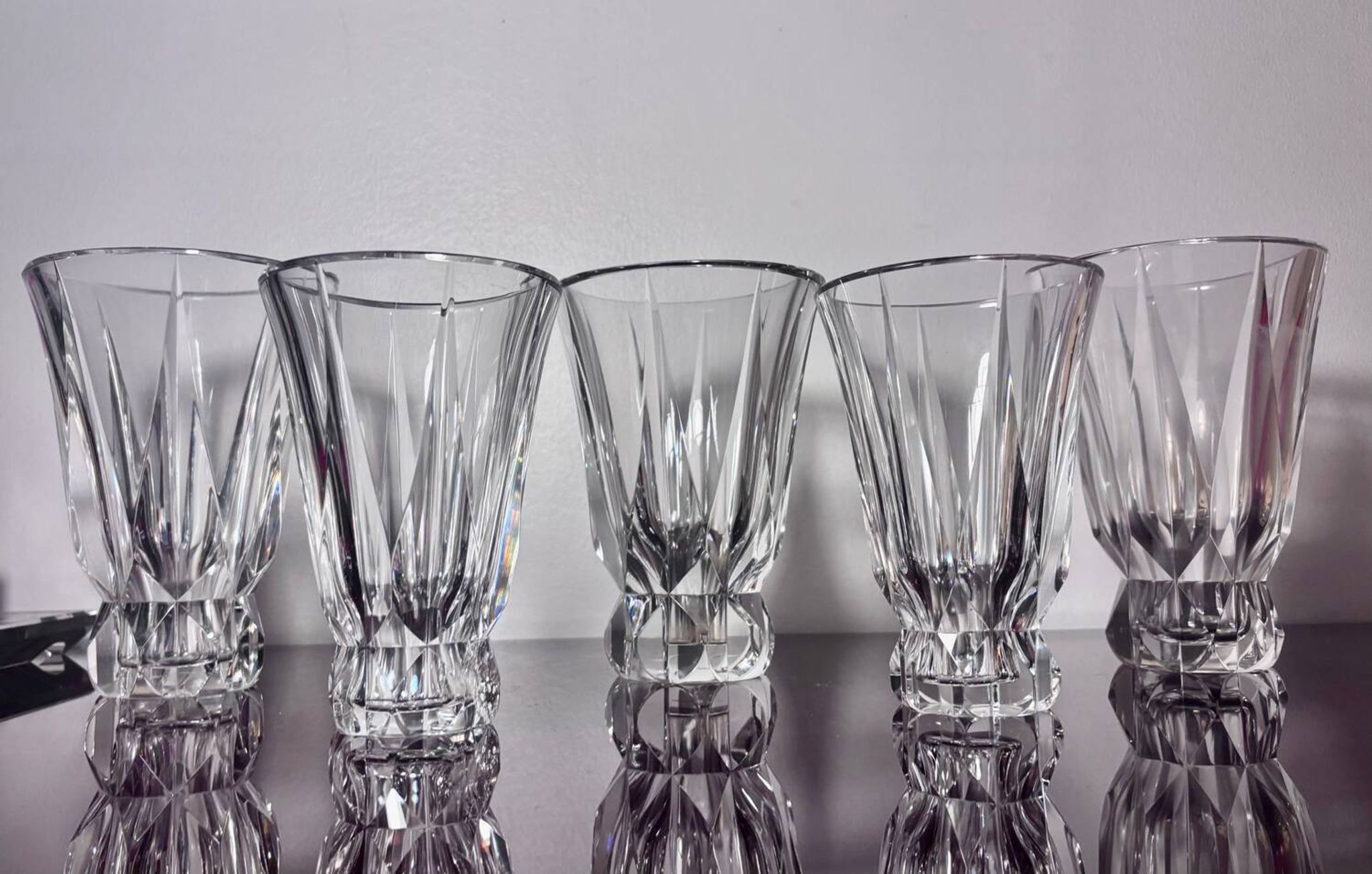 Collection of 5 Vases Saint Louis