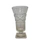 Vase en verre pressé vintage, années 1970