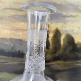 Antique engraved stemware and carafe