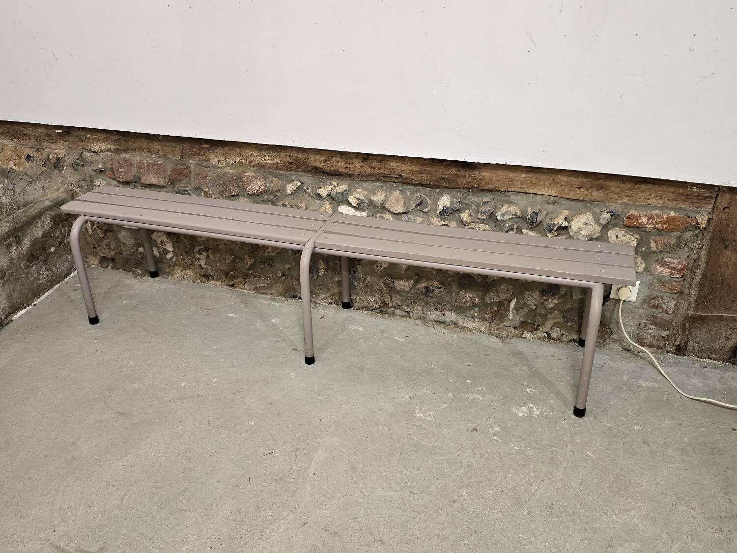 Light purple revamped school bench 1970 adult size