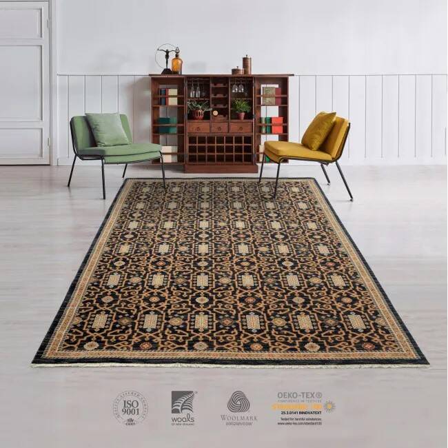 Black Persian rug Sina