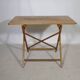 Vintage Solid Wood Folding Garden Furniture Set, Set of 3, 1970s