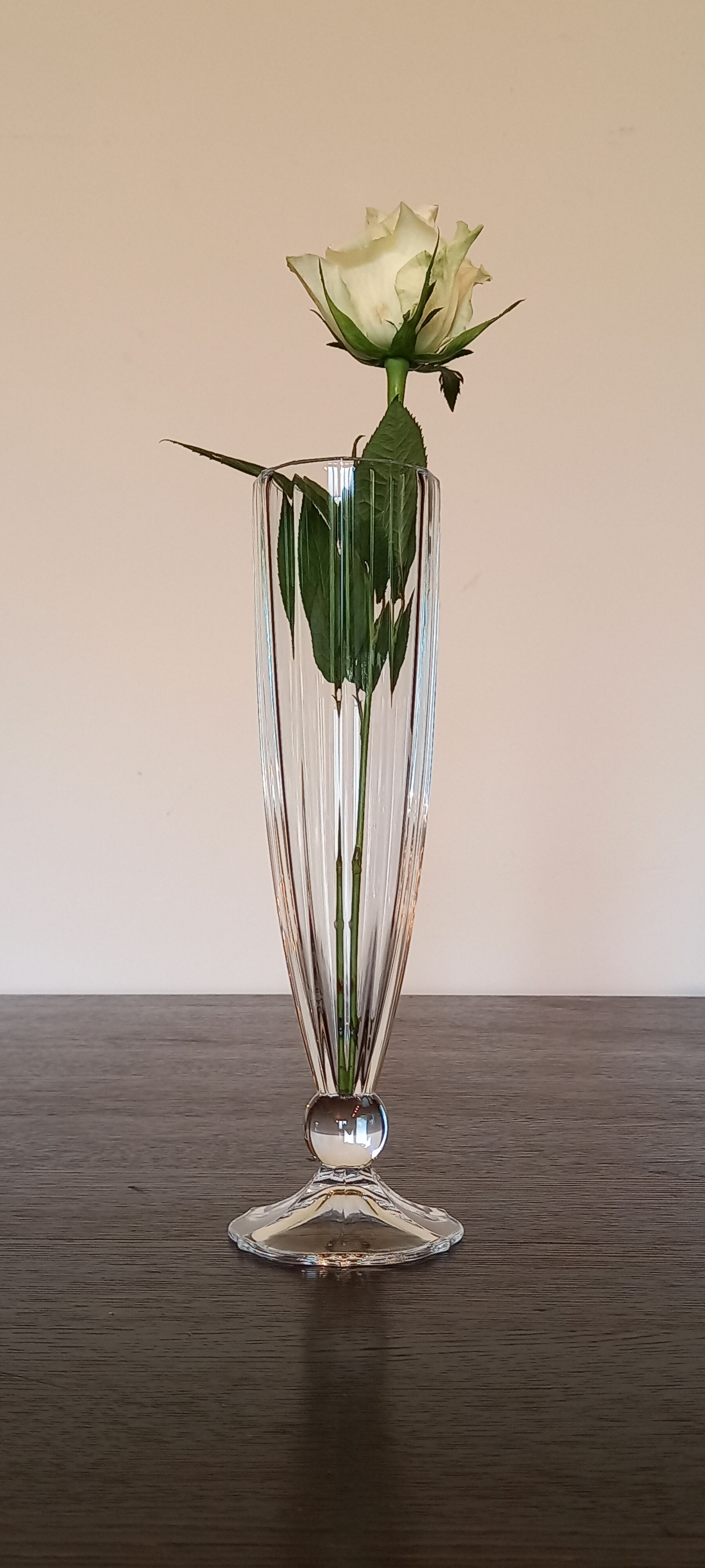 Soliflore Villeroy and Boch vase in streaked glass