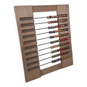 Wooden school abacus