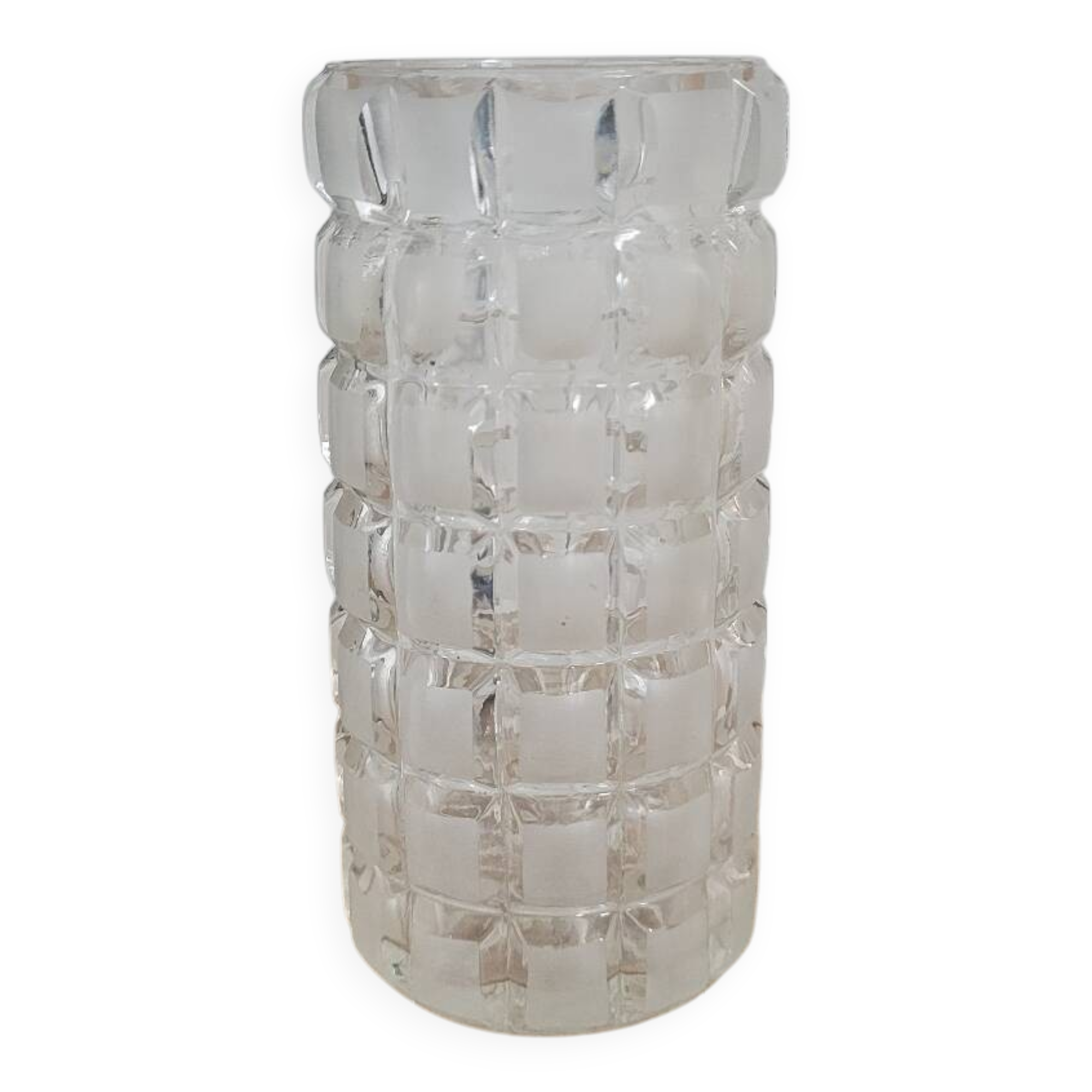 Small faceted vase