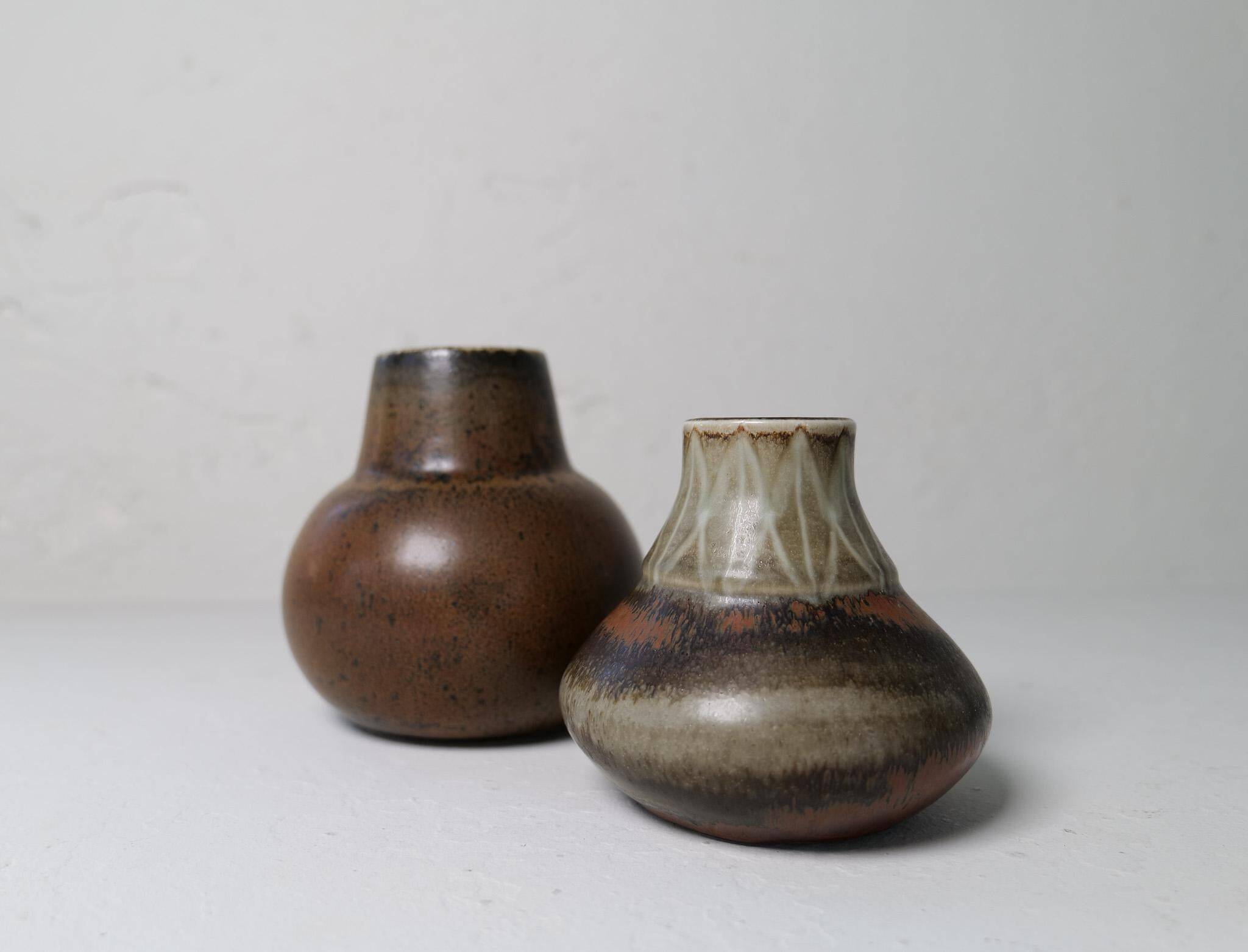 Collection of unique ceramic vases by Carl Harry Stålhane Rörstrand Sweden, 1950