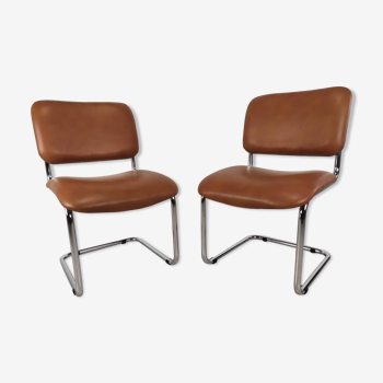 Imitation leather chairs