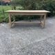 Raw wood dining table