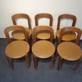 6 chairs by Bruno Rey, edited by Dietiker and manufactured by the workshop "Stuhl aus Stein am Rhein"