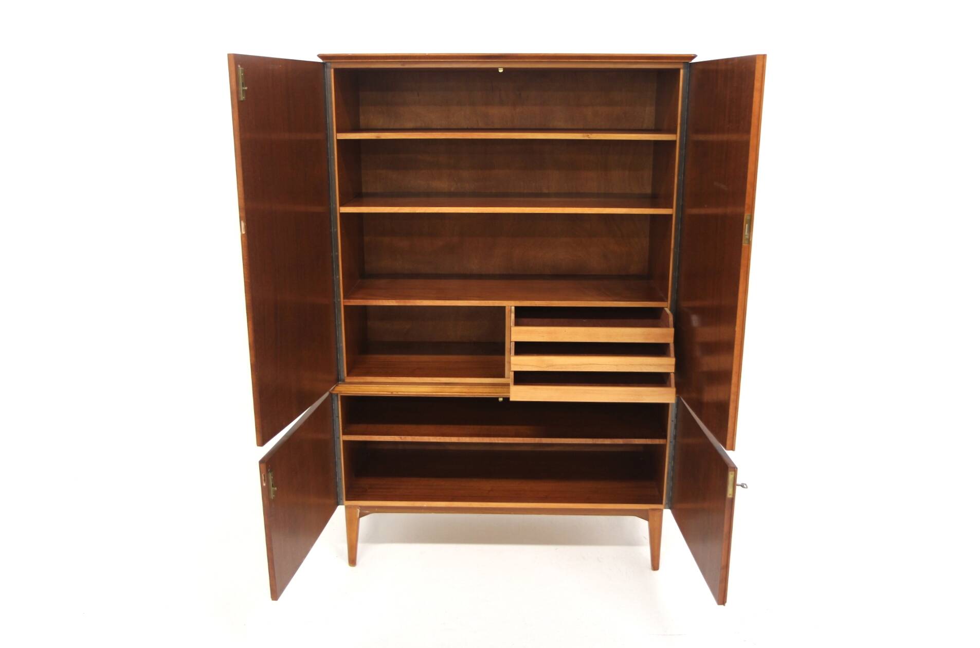 Scandinavian mahogany wardrobe, Swedish modern, Sweden, 1940