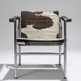 FAUTEUIL EN CUIR LC1, LE CORBUSIER, CASSINA, 1960s