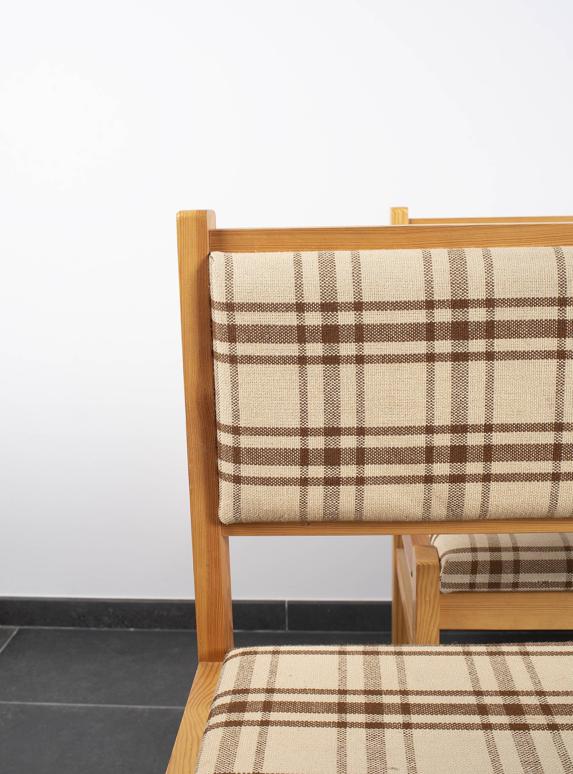 Pair of benches, corner benches, vintage