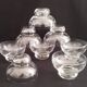 Vintage Engraved Crystal Champagne Glasses