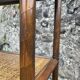 Bamboo and woven fibre shelving unit 1970