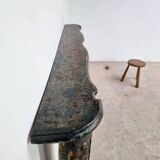 Manteau de cheminée en bois sculpté, XVIIIème s.