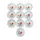 Series of 10 Digoin and Sarreguemines dessert plates
