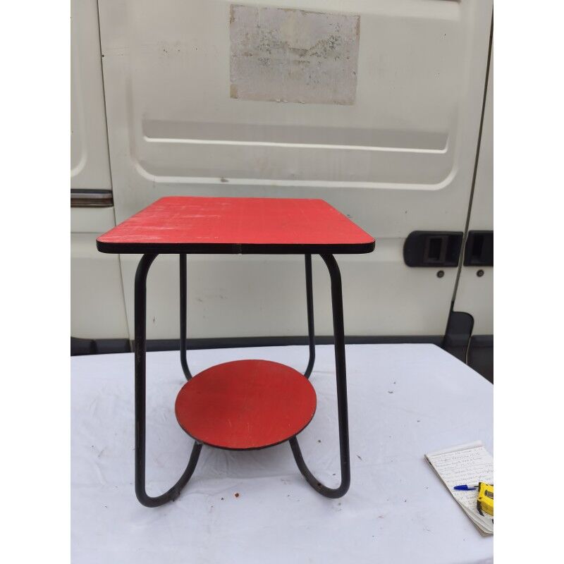 Table vintage fer et bois