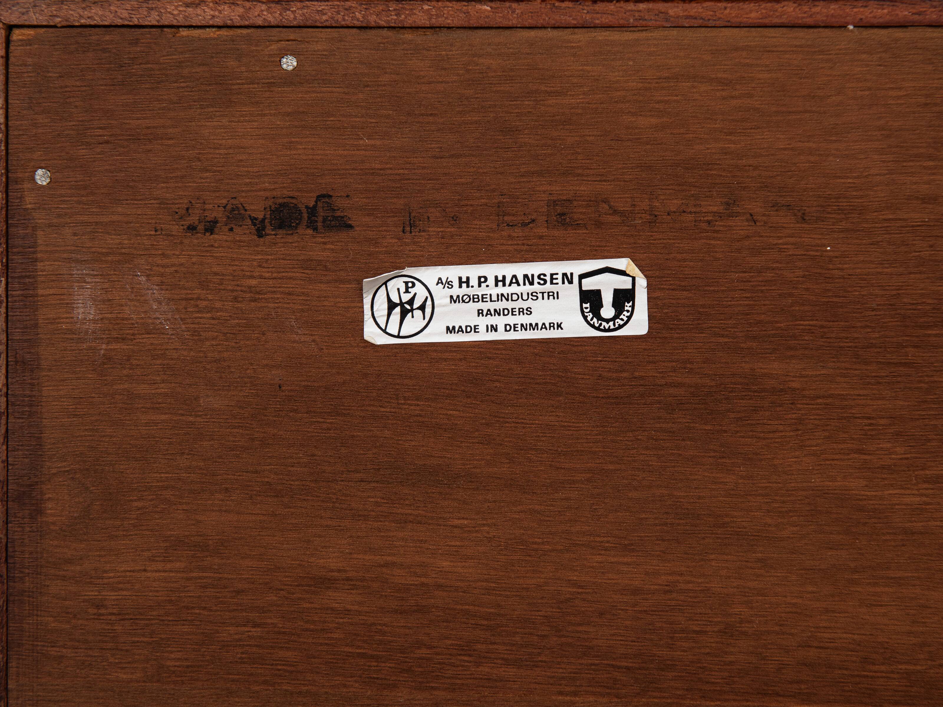 Midcentury Danish sideboard in rosewood by Svend Aage Madsen for HP Hansen