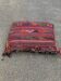 Burgundy wool Persian kilim pouf